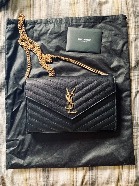 ysl bags wallet on chain